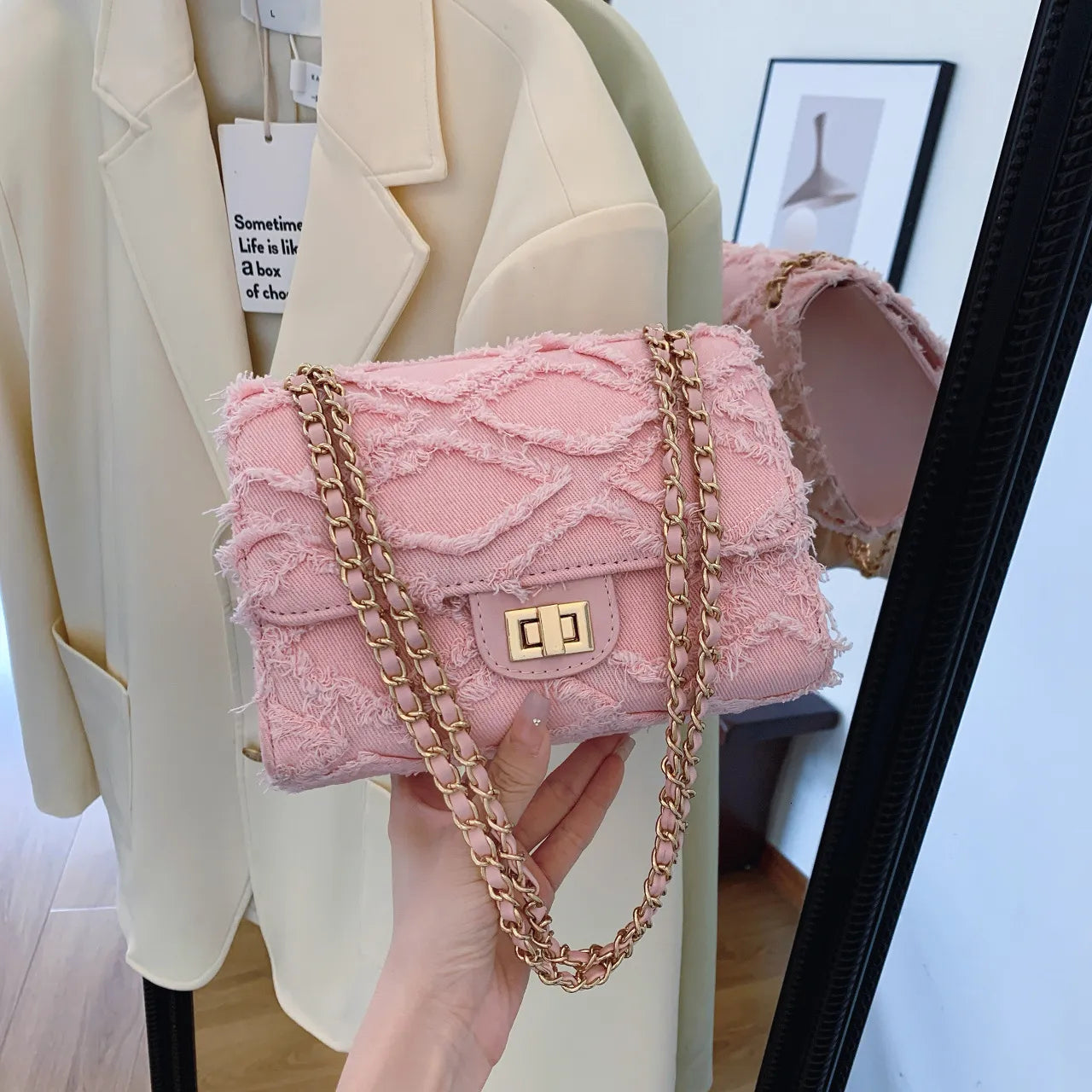 Viral Tiktok Denim Shoulder Bag